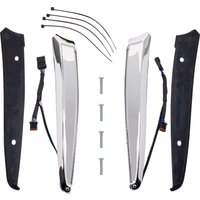 Image of 11050 - Ciro Horizon LED Lighted Windshield Trim For Harley Davidson FLTRK 1868 ABS 2020-2024 Chrome Clear