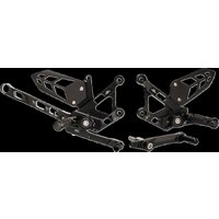 Image of MUE2-Y02 - Gilles MUE2 Rearset For Yamaha MT-10 ABS 2016-2021 - Black/Silver