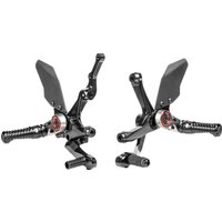 Image of MUE2-D03-B - Gilles MUE2 Rearset For Ducati Streetfighter V2 890 ABS 2025-2026 - Black/Red