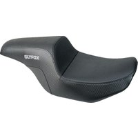 Image of 4685B-SLYFOX - Slyfox The Drifter Seat For Harley Davidson FLHX 1923 ABS 2024 Carbon Fiber/Logo/Smooth - Black/Grey