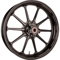 Image of 12047905RSLYAPB - Slyfox Track Pro Wheel For Harley Davidson FLH 1868 ABS 2021 19x3 Front with ABS - Black