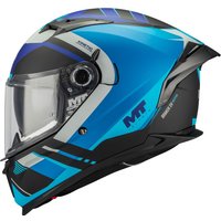 Image of MT Braker SV Inception B7 Matt Motorcycle Helmet Blue Black Grey