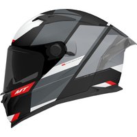 Image of MT Braker SV Chento B0 Motorcycle Helmet Matt Black White