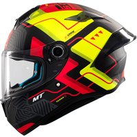 Image of MT Targo S Brik C3 Matt Motorcycle Helmet Fluo