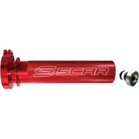 TT100R - Scar Motocross Aluminium Throttle Tube with Bearing For Kawasaki KLX125 2010-2015 - Red
