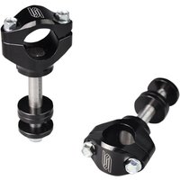 SP31 - Scar Bar Mounts For OEM Triple Clamp - Black/Silver