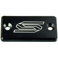 1801BK - Scar Brake Reservoir Cover For Kawasaki KLX300 R 2020 Front - Black