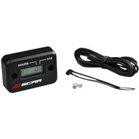 HM - Scar Self-Powered Digital Hour Meter - Black