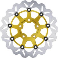 Image of DF680CWSXUY - Galfer Brake Disc For Harley Davidson FLHR 1340 1994-1998 Front - Gold/Silver
