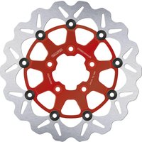 Image of DF680CWSXUR - Galfer Brake Disc For Harley Davidson FLHR 1340 1994-1998 Front - Red/Silver