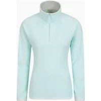 Women's Mountain Warehouse Womens/Ladies Montana Half Zip Fleece Top - Green - Size: 4