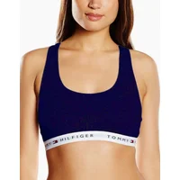 Tommy Hilfiger Women's Iconic Cotton Bralette, Navy - Size: 12/12