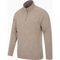 Men's Mountain Warehouse Mens Snowdon II Fleece Top - Black - Size: XXS