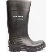 Dunlop PUROFORT PROFESSIONAL Unisex Waterproof Insulated Safety Wellingtons Green - Size: 6 years/6