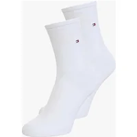 Women's Tommy Hilfiger 2 Pack Womens Crew Socks White - Size: UK 2-5