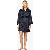 Women's Tommy Hilfiger KIMONO POLKA DOTS Womens Bathrobe Desert Sky - Blue - Size: X-LARGE