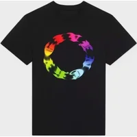 Givenchy Men's Oversized Fit Circle T-Shirt Black - Size: 40