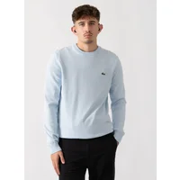 Men's Lacoste Mens Organic Cotton Crew Neck Sweater - Rill T01 - Blue - Size: 38