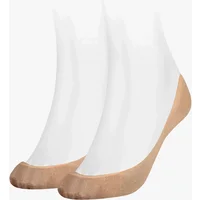 Women's Tommy Hilfiger 2 Pack Womens Ballerina Socks Beige - Cream - Size: UK 2-5