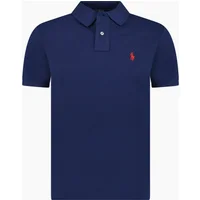 Men's Polo Ralph Lauren Mesh Custom Slim Fit Polo Shirt in Navy - Size: 44