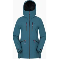 Women's Mountain Warehouse Womens/Ladies Tempest Waterproof 3 Layer Ski Jacket - Blue/Green - Size: 6