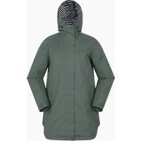 Women's Mountain Warehouse Womens/Ladies Riviera Padded Waterproof Jacket - Green - Size: 20