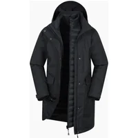 Women's Mountain Warehouse Womens/Ladies Rain On 3 in 1 Waterproof Jacket - Black - Size: 6