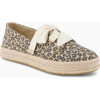 Women's TOMS Carolina Lace Up Cotton Women's Oatmeal Shoes - Brown - Size: 8