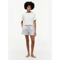 Women's Tommy Hilfiger JERSEY TEE Womens Pyjama Set Multicoloured - White - Size: 10/8