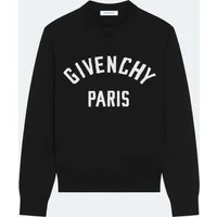 Givenchy Men's Couture Seam Crewneck Sweater Black - Size: 42