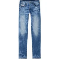 Diesel Men's 2019 D-STRUKT Slim Fit Mid Wash Blue Jeans