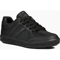 Boy's Geox J Arzach B. D Leather Boy's Black Trainers - Size: UK 4 / eu 37 / us 5