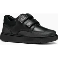 Boy's Geox J Riddock Leather Boy's Black Shoes - Size: UK 4 / eu 37 / us 5