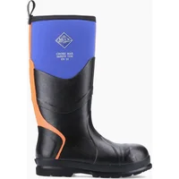 Muck Boots Chore Max S5 Safety Wellington Unisex Blue/Orange - Size: 9/9