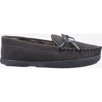 Men's Hush Puppies Ace Slip On Memory Foam Mens Slippers Grey - Size: 12