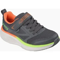 Boy's Skechers GO Run Elevate 2.0 Where's My Boy's Charcoal/Orange & Lime Trainers - Grey - Size: UK 4 / eu 37 / us 5