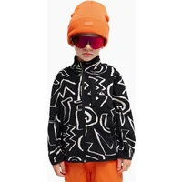 Quiksilver Kids No Destination Full Zip Fleece - Black Spiral - Size: 5 yrs