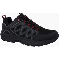 Men's Hi-Tec Diamonde Low Polyester Men's Black/Castlerock Hiking Shoes - Size: UK 11 / eu 45 / us 12