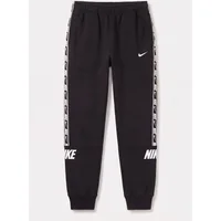 Men's Nike Mens Repeat Taping Logo Fleece Cuffed Joggers in Black - Size: Regular/40/32/34/35