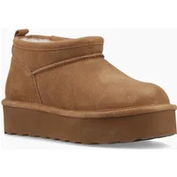 Bearpaw Women's Retro Super Shorty Womens Ankle Boots - Brown - Size: 7