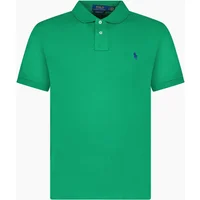 Men's Polo Ralph Lauren Mesh Custom Slim Fit Polo Shirt in Green - Size: 42