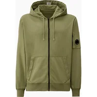 CP Company Men's Light Fleece Lens Zip Hoodie - Seagrass - Size: 34