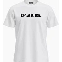 Men's Diesel T-Just 250232 Off White Men's T-Shirt - Size: 42
