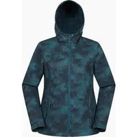Women's Mountain Warehouse Womens/Ladies Exodus Printed Water Resistant Soft Shell Jacket - Green - Size: 8