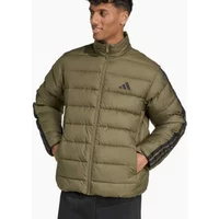Men's Adidas Essentials 3-Stripes Synthetic Down Jacket - Green - Size: 38/Regular