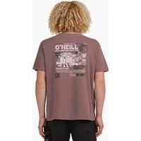 Men's O'Neill Mens O'Riginals Retro Back-Print Short Sleeve T-Shirt - Red - Size: 40
