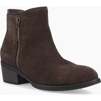 Women's Hush Puppies Ingrid Zip Boot Womens Cowboy & Western Boots Chocolate - Brown - Size: 5