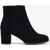 Women's Hush Puppies CLARIDY SUEDE BOOT Womens Ankle Boots Black - Size: 5