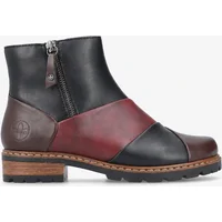 Women's Rieker Z9356 Womens Ankle Boots Dark Brown/Black/Wine - Size: 8