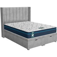 Luxe Loaf Ottoman Bed - Milan Silver, Single 90 x 190 cm